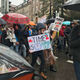 Activists walk in the Zurich Climate Strike on March 15, 2019.